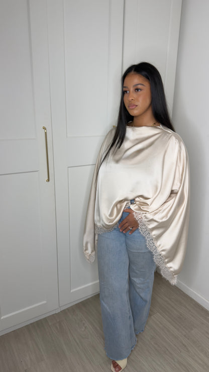 ENSEMBLE SATIN ELEGANCE BEIGE