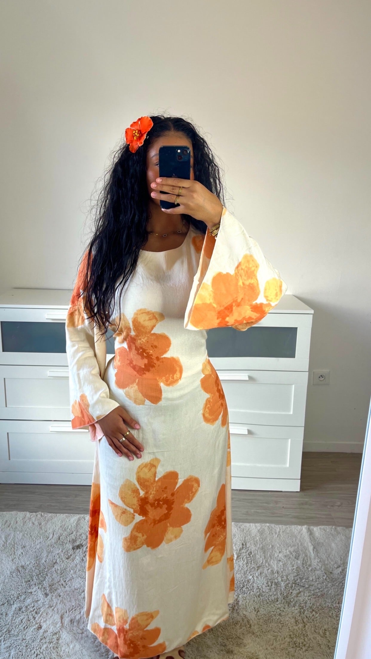 Robe FLOWER orange