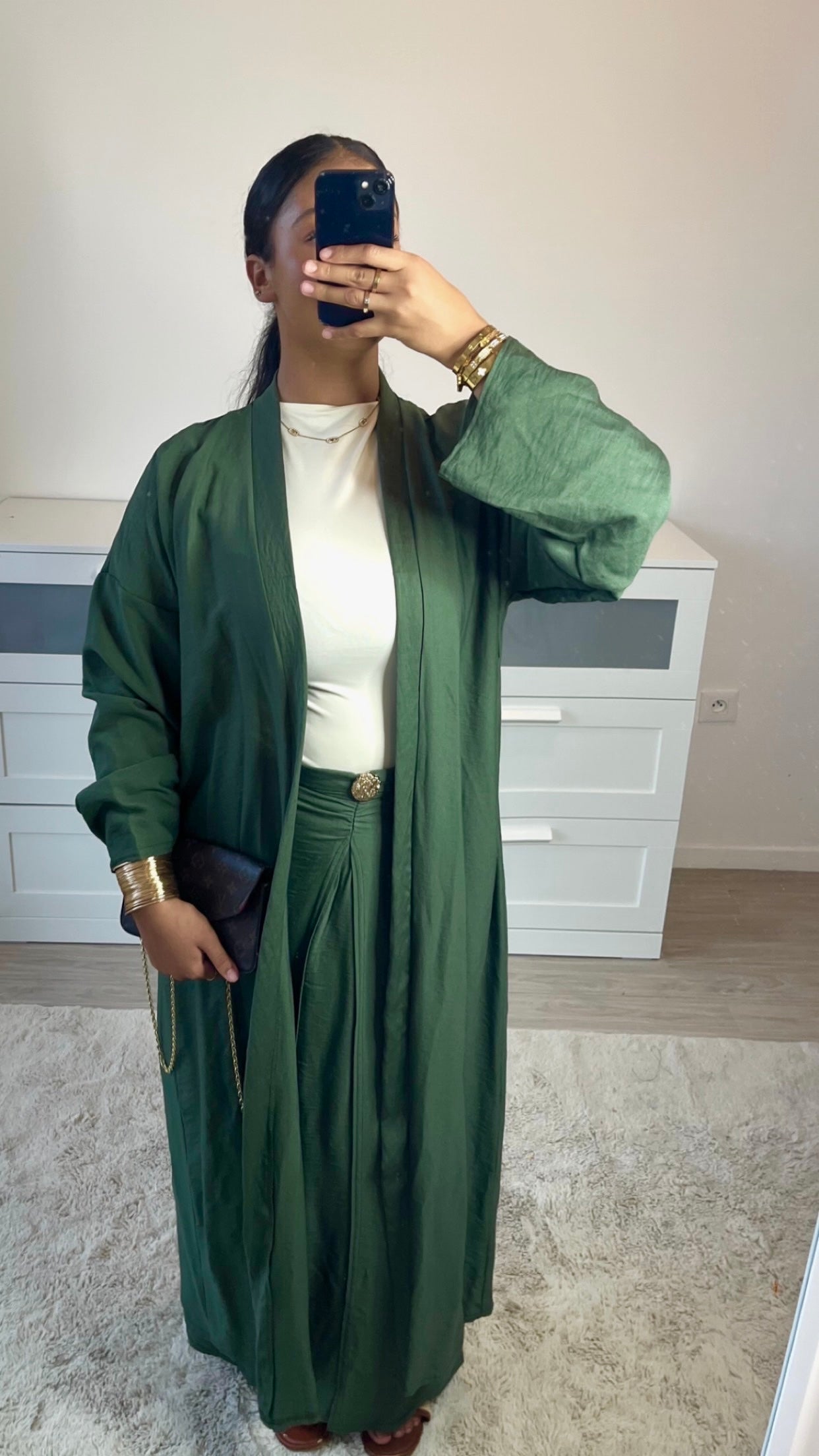 Ensemble NOUR vert kaki