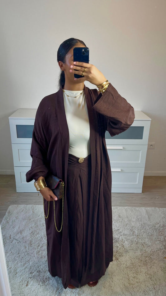 Ensemble NOUR marron